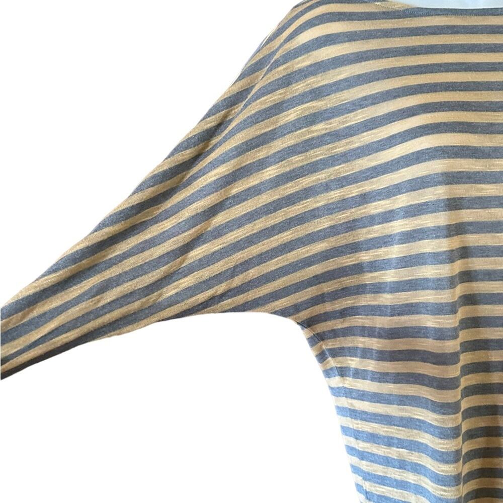 CAbi Camel and Gray Striped Dolman Sleeve Womens Size Medium Top - Picture 3 of 5